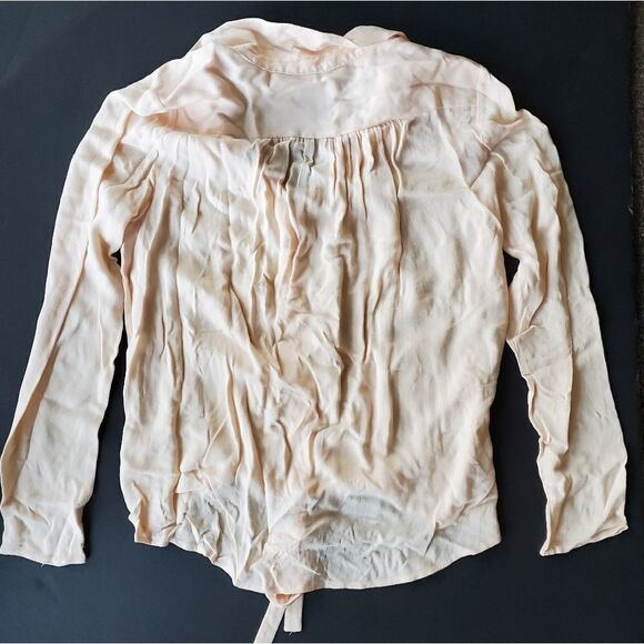 Ella Moss Pink Button down Lightweight Blouse - Picture 6 of 8